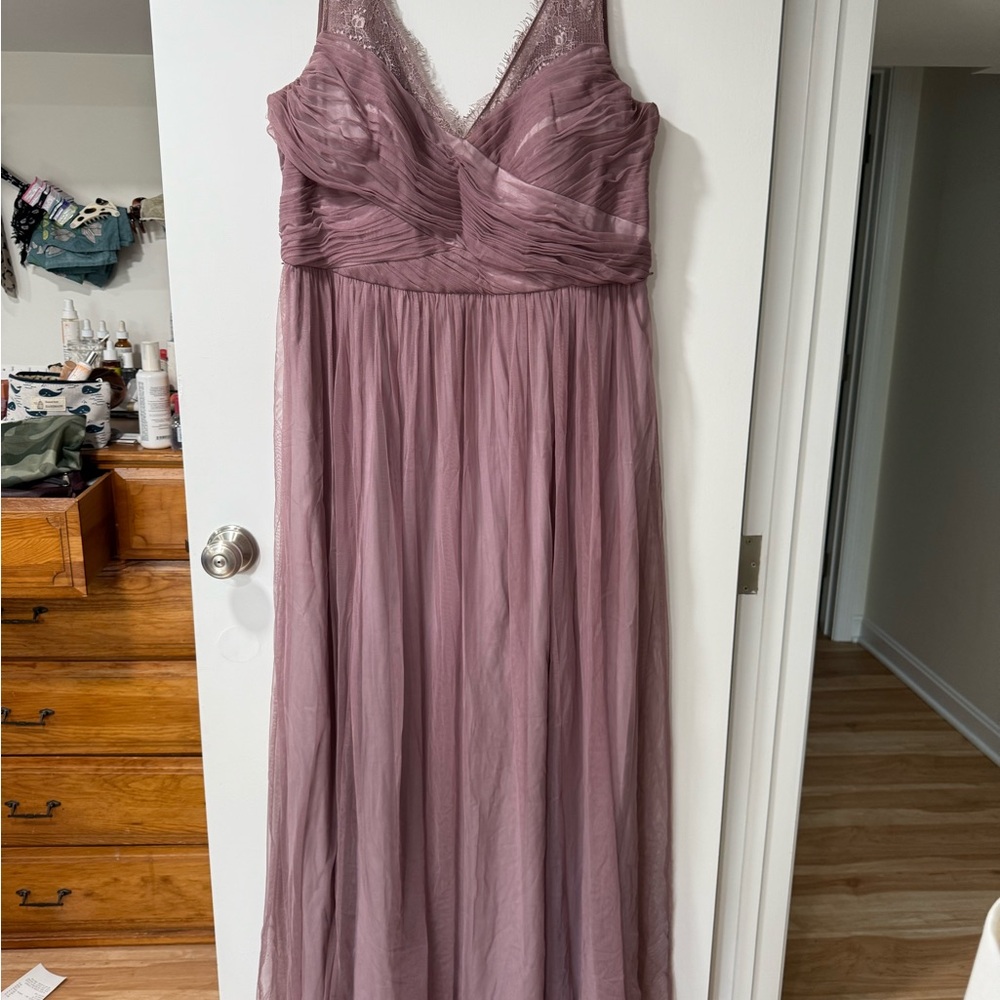 Elegant Mauve Evening Gown - from Anthropologie - Picture 2 of 8